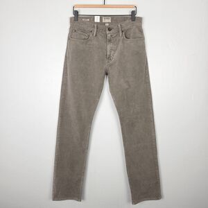 Todd Snyder Straight 5 Pocket Cord Pant Corduroy Gray Light Brown Size 28x32 NEW